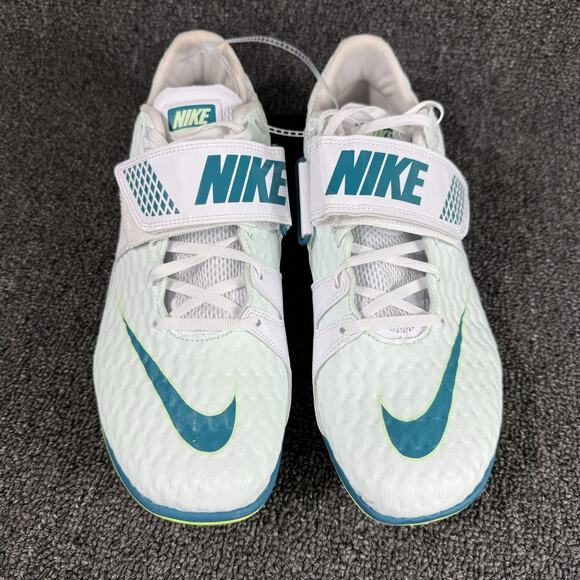Nike Zoom High Jump HJ Elite White Gren Track Shoes Men’s Size 10.5 FZ9636-100 - Picture 2 of 8